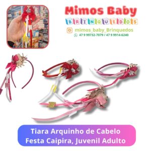 Tiara Arquinho de Cabelo Festa Caipira, Juvenil Adulto