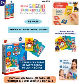 Memoria Patrulha Canina, Com 26 Pares