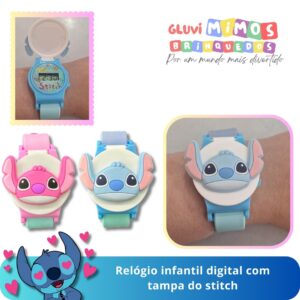 Relógio infantil digital com tampa