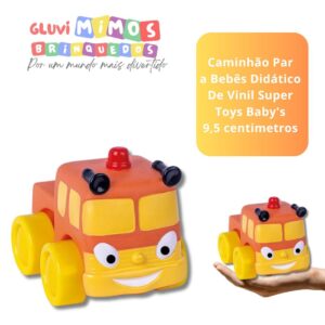 Caminhão Par a Bebês Didático De Vinil Super Toys Baby's 9,5 centimetros
