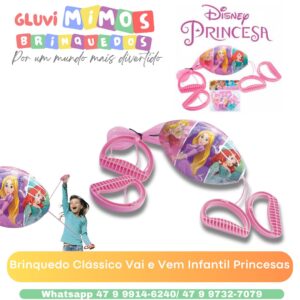 Brinquedo Clássico Vai e Vem Infantil Princesas
