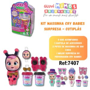Kit Massinha Cry Babies Surpresa - Cotiplás