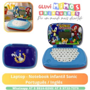 Laptop - Notebook infantil Sonic Português / Inglês