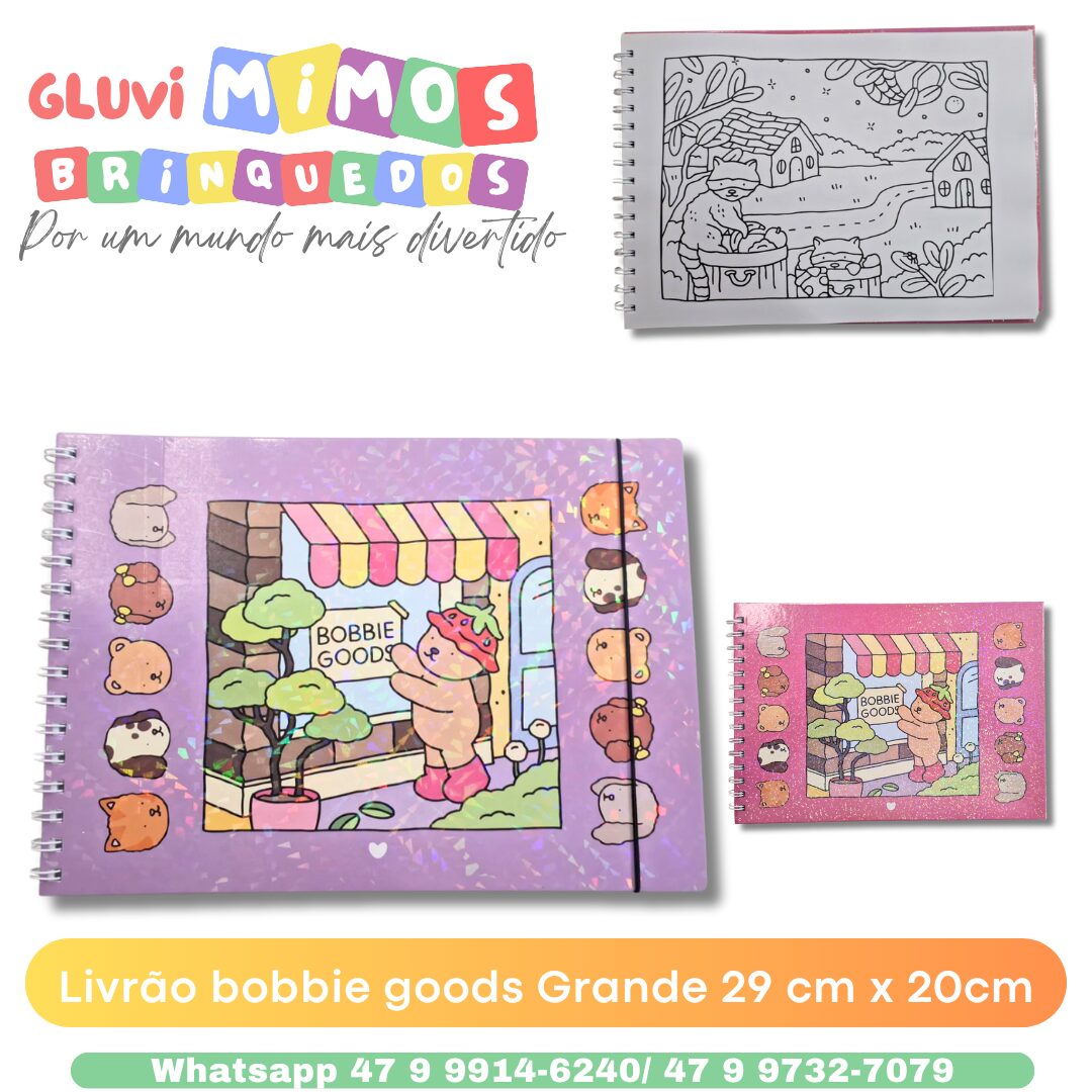 Livrão bobbie goods Grande 29 cm x 20cm – Gluvi Mimos Brinquedos