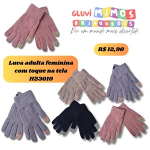 Luva adulta feminina com toque na tela H23010
