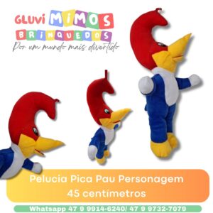 Pelucia Pica Pau Personagem 45 centímetros