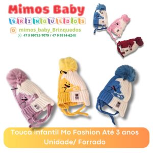 Touca infantil Mo Fashion Até 3 anos Unidade/ Forrado18104
