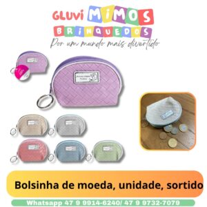 Bolsinha de moeda, unidade, sortido