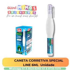 CANETA CORRETIVA SPECIAL LINE 6ML  Unidade