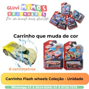 Carrinho Flash wheels Coleção - Unidade