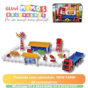 Fazenda com caminhão  NEW FARM 28 centimetros