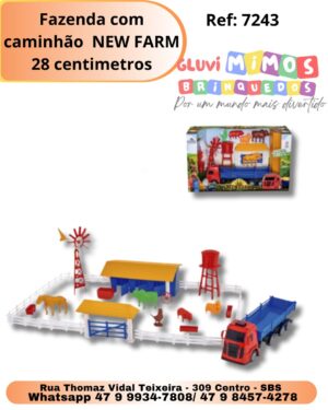 Fazenda com caminhão  NEW FARM 28 centimetros