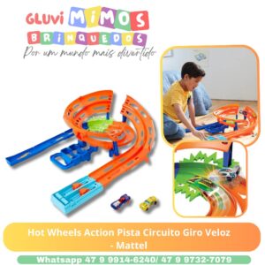 Hot Wheels Action Pista Circuito Giro Veloz - Mattel