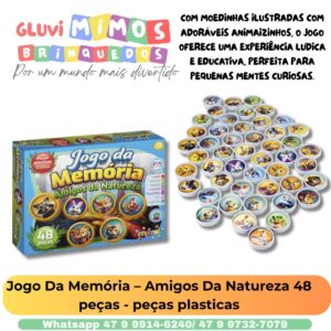 Jogo Da Memória – Amigos Da Natureza 48  peças - peças plasticas