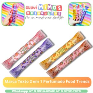 Marca Texto 2 em 1 Perfumado Food Trends