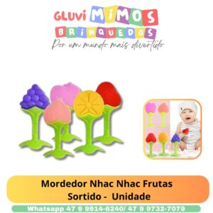 Mordedor Nhac Nhac Frutas   Sortido -  Unidade