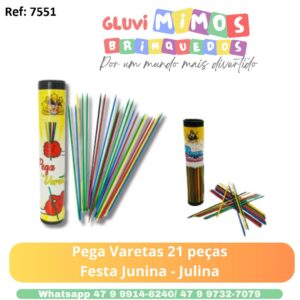 Pega Varetas 21 peças Festa Junina - Julina
