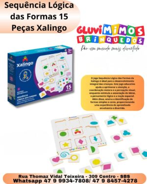 Sequência Lógica das Formas 15 Peças Xalingo