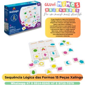 Sequência Lógica das Formas 15 Peças Xalingo