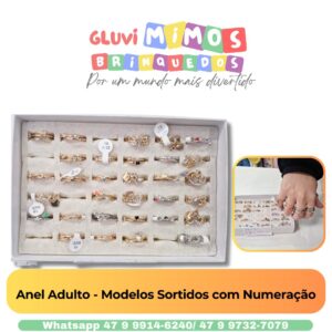 Anel Adulto - Modelos Sortidos com Numeração