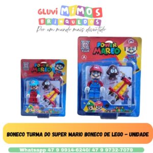 Boneco turma do  Mario boneco de Lego - Unidade