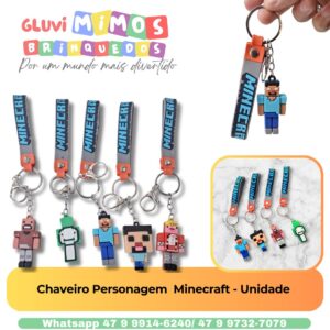 Chaveiro Personagem  Mine - Unidade