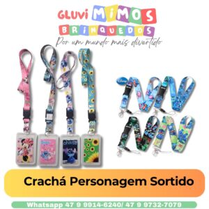 Crachá Personagem Sortido