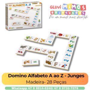 Domino Alfabeto A ao Z - Junges Madeira- 28 Peças