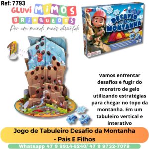 Jogo de Tabuleiro Desafio da Montanha  - Pais E Filhos