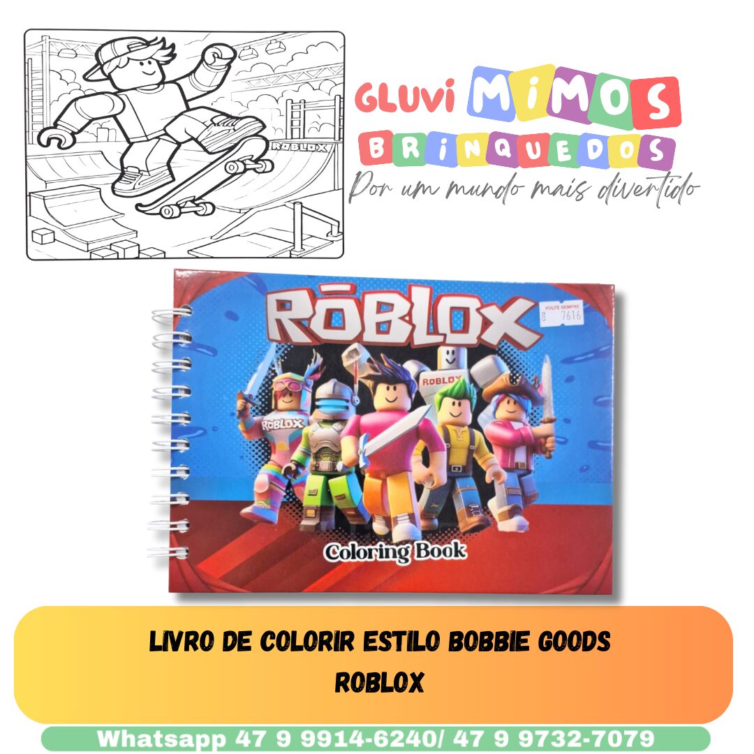 Livro de Colorir Estilo Bobbie Goods Roblox – Gluvi Mimos Brinquedos