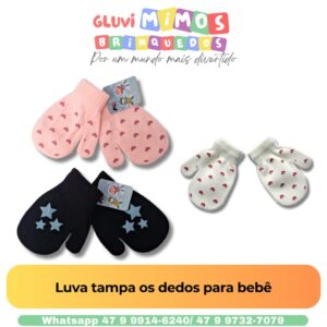 Luva tampa os dedos para bebê