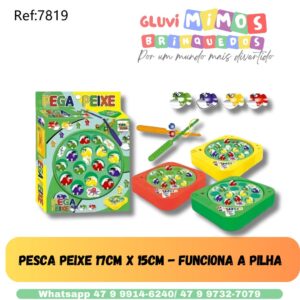 Pesca Peixe 17cm x 15cm - Funciona a pilha