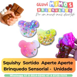 Squishy  Sortido  Aperte Aperte Brinquedo Sensorial -  Unidade
