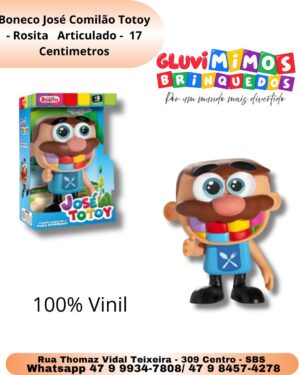 Boneco José Comilão Totoy - Rosita - 100% Vinil - Articulado -  17 Centimetros