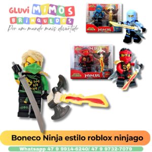 Boneco Ninja estilo roblox ninjago