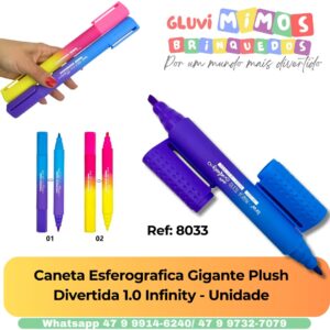 MARCA TEXTO GIGANTE DOUBLE COM CHEIRO INFINITY BRW   - Unidade