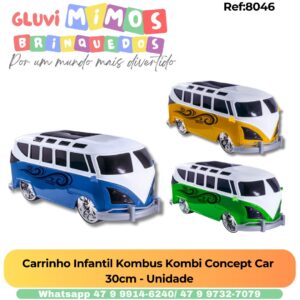 Carrinho Infantil Kombus Kombi Concept Car  30cm - Unidade
