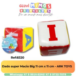 Dado super Macio Big 11 cm x 11 cm - ARK TOYS