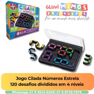 Jogo Cilada Números Estrela 120 desafios divididos em 4 níveis