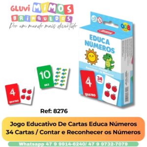 Jogo Educativo De Cartas Educa Números