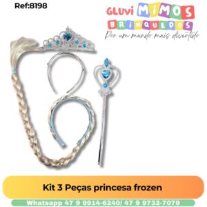 Kit 3 Peças princesa frozen