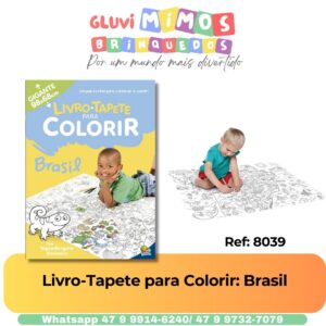 Livro-Tapete para Colorir: Brasil