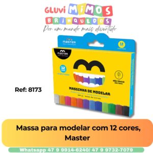 Massa para modelar com 12 cores,  Master