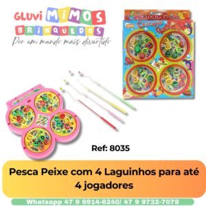 Pesca Peixe com 4 Laguinhos para até 4 jogadores