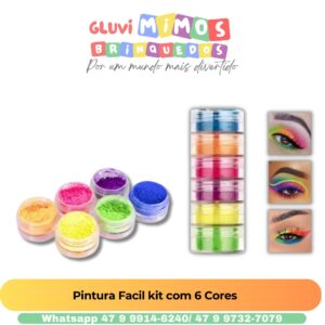 Pintura Facil kit com 6 Cores