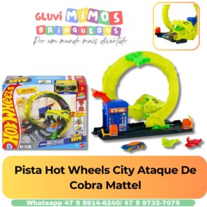 Pista Hot Wheels City Ataque De Cobra Mattel
