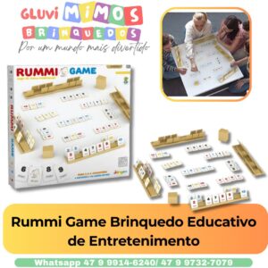 Rummi Game Brinquedo Educativo de Entretenimento