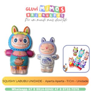SQUISHY LABUBU UNIDADE -  Aperta Aperta - 11 Cm - Unidade