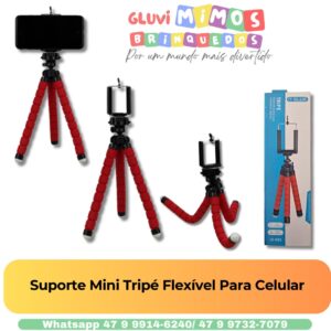 Suporte Mini Tripé Flexível Para Celular