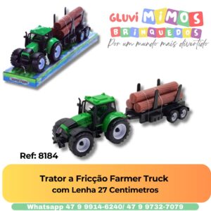 Trator a Fricção Farmer Truck  com Lenha 27 Centimetros
